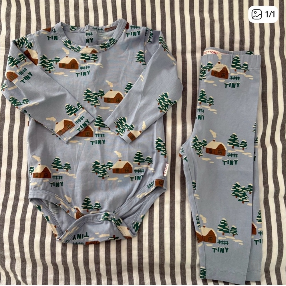 Tinycottons Onesie and Pants Set